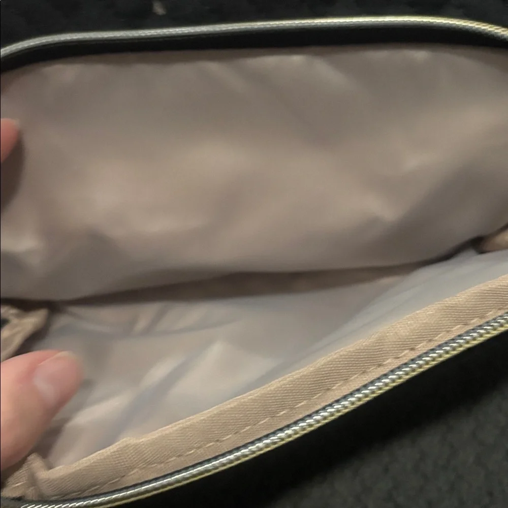 Black Quilted Makeup Bag
